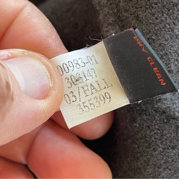 Banana Republic Merino Half Zip Sweater Dark Grey Men size Large - Picture 10 of 11